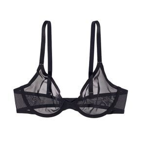 CUUP Plunge Bra Mesh Black 32A